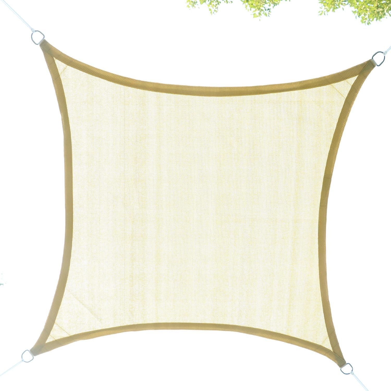 Outsunny Square 12 Canopy Sun Sail Shade Garden Cover Uv Protector Outdoor Patio Lawn Shelter With Carrying Bag Sand Amazon Ca Patio Lawn Garden