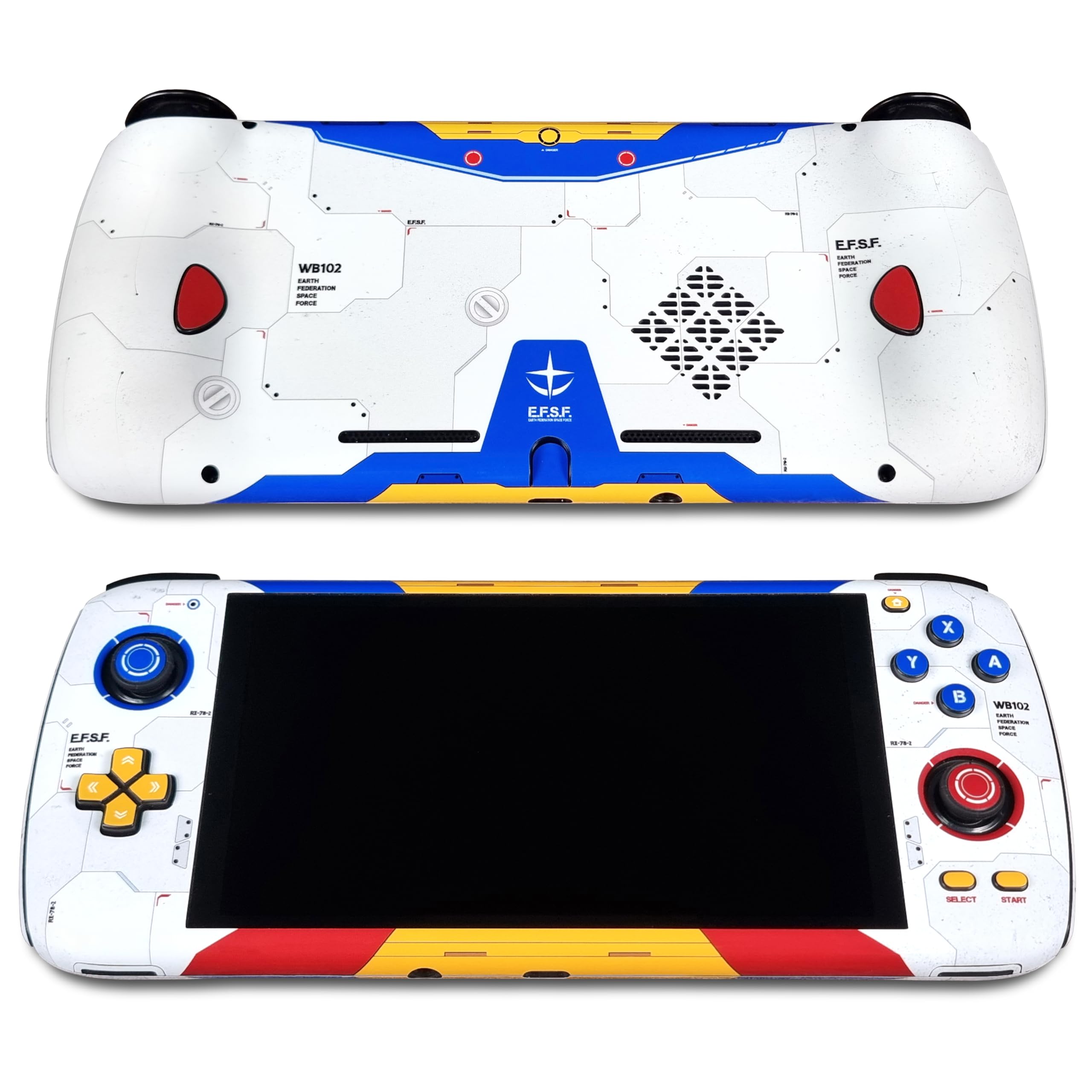 Ayn Odin 1st Pro/Lite matte skin, Gundam theme, Full wrapping vinyl skin for Odin Pro/Lite (Designed by POP SKIN)