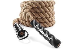Philosophy Gym Indoor/Outdoor Exercise Climbing Rope - 1.5 Inch Diameter