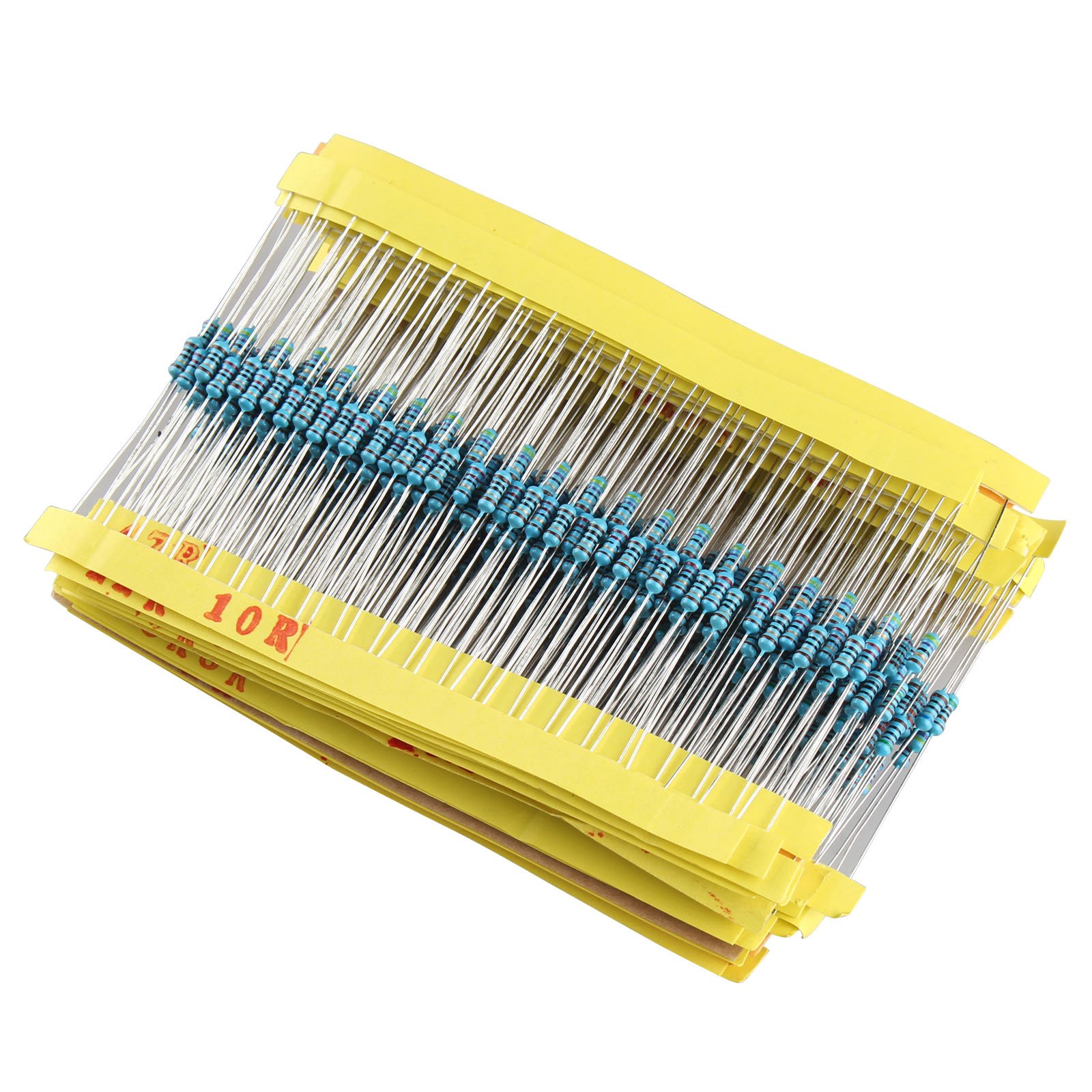 HALJIA 1/4W Ceramic Metal Film Resistors Kit Set 30 Values (10ohm - 1Mohm) x 20Pcs (600 Pcs)