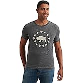 Lucky Brand Mens Short Sleeve Crew Neck Coyote Rider Tee Shirt
