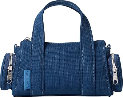 Donna Borsa a Tracolla Webbing Strap Canvas Pocket Bag Piccola, Blu (Ensign Blue), Taglia Unica
