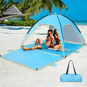KiviFun Beach Tent Sun Shade Shelter 