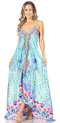 Sakkas 1817 - Lizi Womens Maxi High-Low Halter