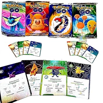 Buy New Pokeemon Go Trading Cards Game Random Non Licensed Pack Of 5 Online At Low Prices In India Amazon In