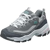Skechers Women's D'Lites New Journey Sneaker | Air-Cooled Memory Foam Insole, Cushioned midsole with flexible outsole, Sporty fashion sneaker with a lace-up front
