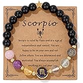 GolbalJew Zodiac Bracelets for Women 12 Constellations Healing Crystal Stone Beads Bracelet Birthday Zodiac Gifts Horoscope Spiritual Bracelet