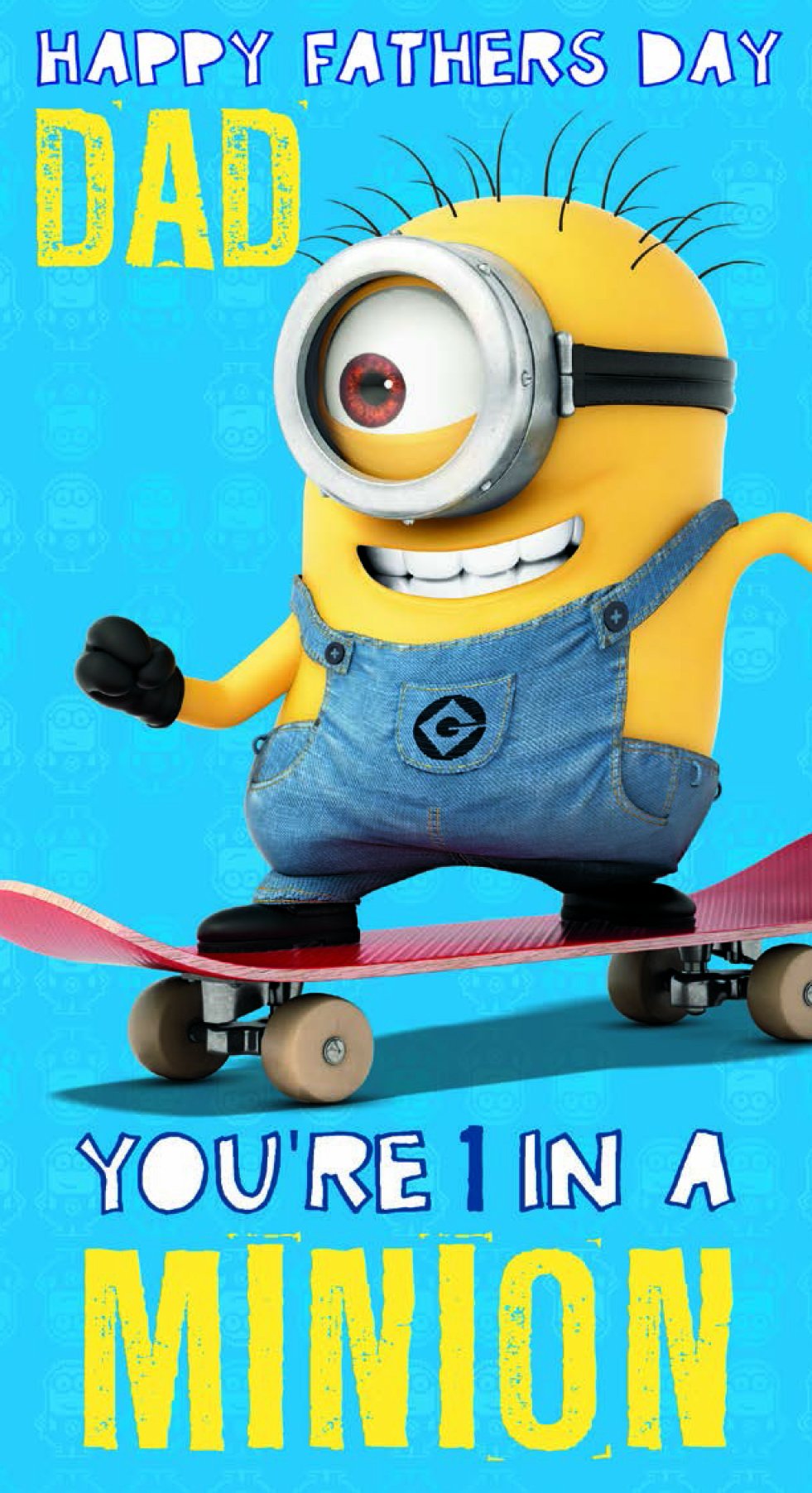 Despicable Me Fathers Day Card for Your Dad, BBF01
