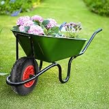 Trintion 16 Inch Wheelbarrow Wheel 4.80-8 Puncture Proof PU Foam Tire (2) view 2
