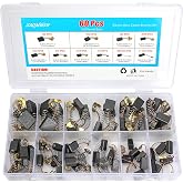 60 Pcs Electric Motor Carbon Brushes, Assorted Power Tool Replacement Parts | 10 assorted sizes, graphite &amp; copper material, compatible with drills, saws, grinders and various electric motors