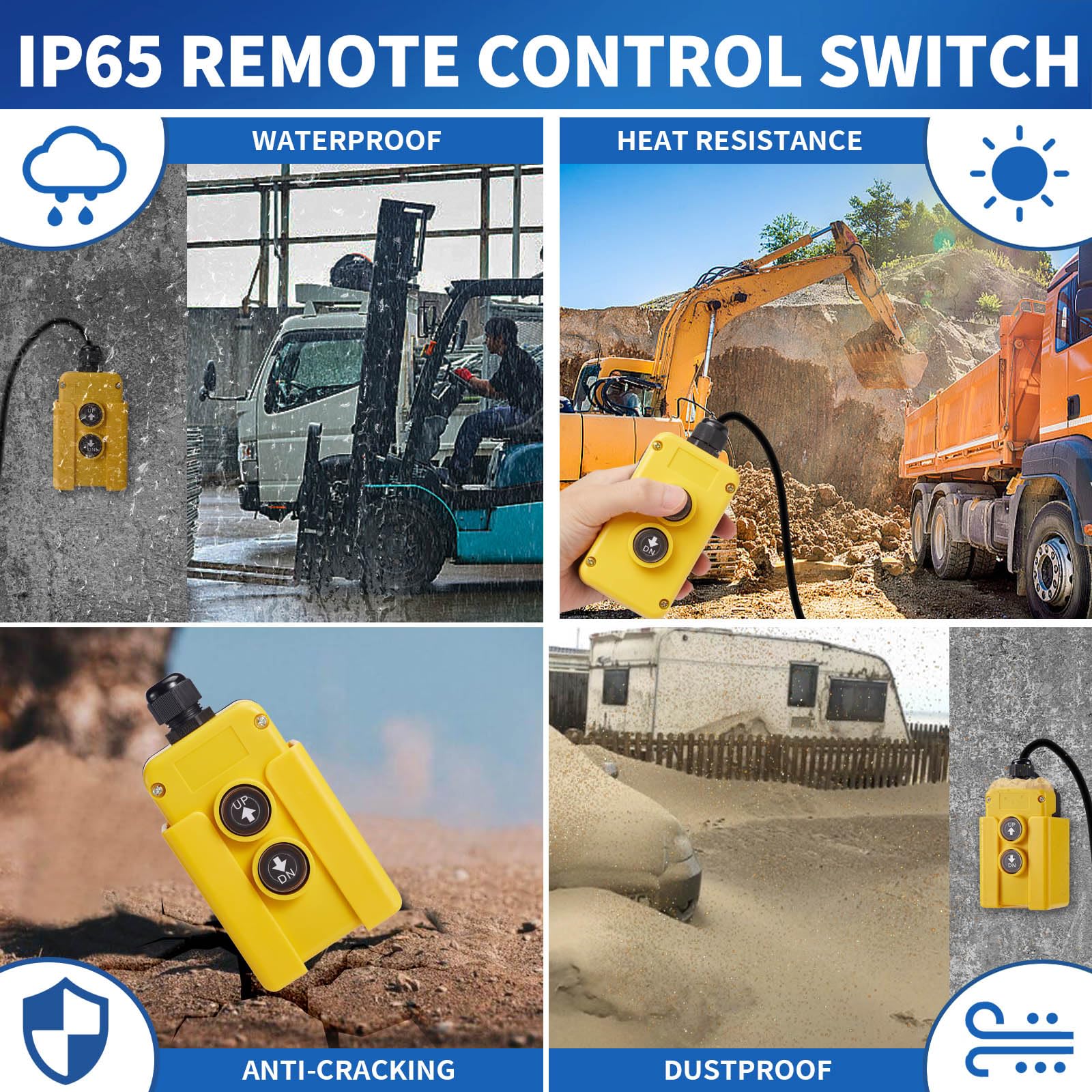 Mua USLICCX 12V DC Dump-Trailer Remote-Control-Switch - for Double ...