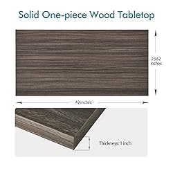 Kaboon 43x24 inches Tabletop Rustic Wood, RV