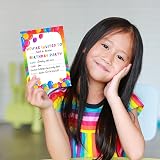 BestaFiesta Rainbow Party Invites Pack of 36 Kids Birthday Foldable Envelopes view 6