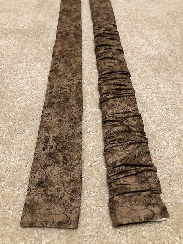 Trendy LONG Flourish on Brown Blender print Lamp Cord Cover