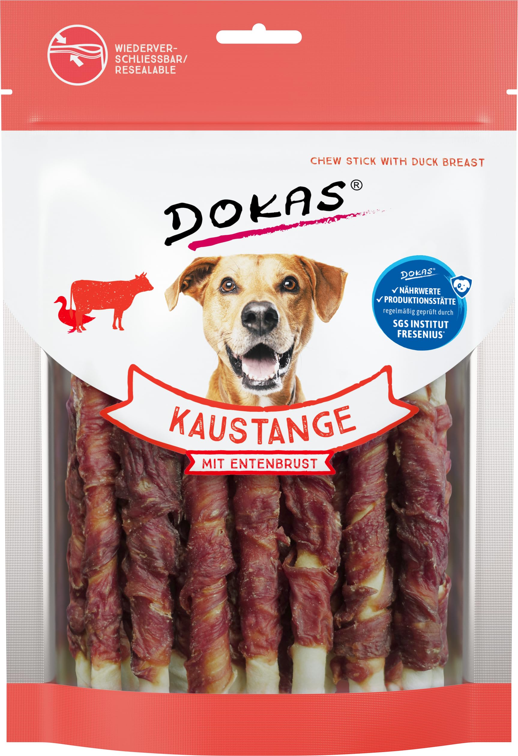 DOKAS Chew Stick - Grain-Free Premium Chew Snack for Dogs Pack of 9 (9 x 200 g)