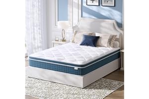 koorlian Twin Mattress 10 Inch, Hybrid Twin Size Mattress in a Box, Twin Bed Mattress with Individual Pocket Springs and Pressure-Relieving Memory Foam, Breathable, Medium Firm Mattress 75"x39"x10"