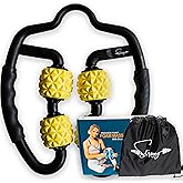 Muscle Roller for Muscles Deep Tissue/w Drawstring Gym Bag | Cellulite Remover Myofascial Massage Tool - Tennis Elbow Massager, Calf, Leg n Forearm Roller I High Density Foam Roller