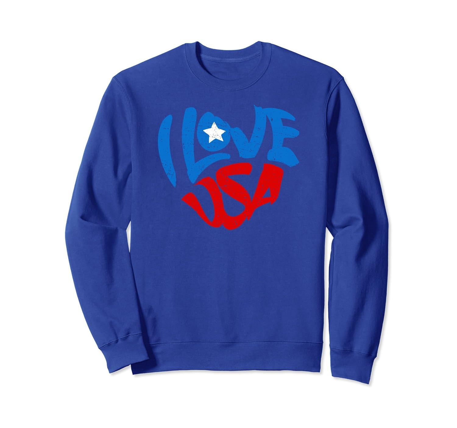 American Flag I Love USA Patriot July 4th Sweatshirt-anz