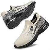 Womens Walking Shoes Slip on Running Shoes Lightweight Workout Gym Shoes Breathable Casual Sneakers