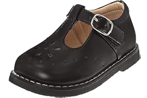 Josmo Baby Girls Maryjane Flats Slipon - Newborn Infant Formal Dress Shoes School Mary Janes (Size 3-8 Infant-Toddlers)