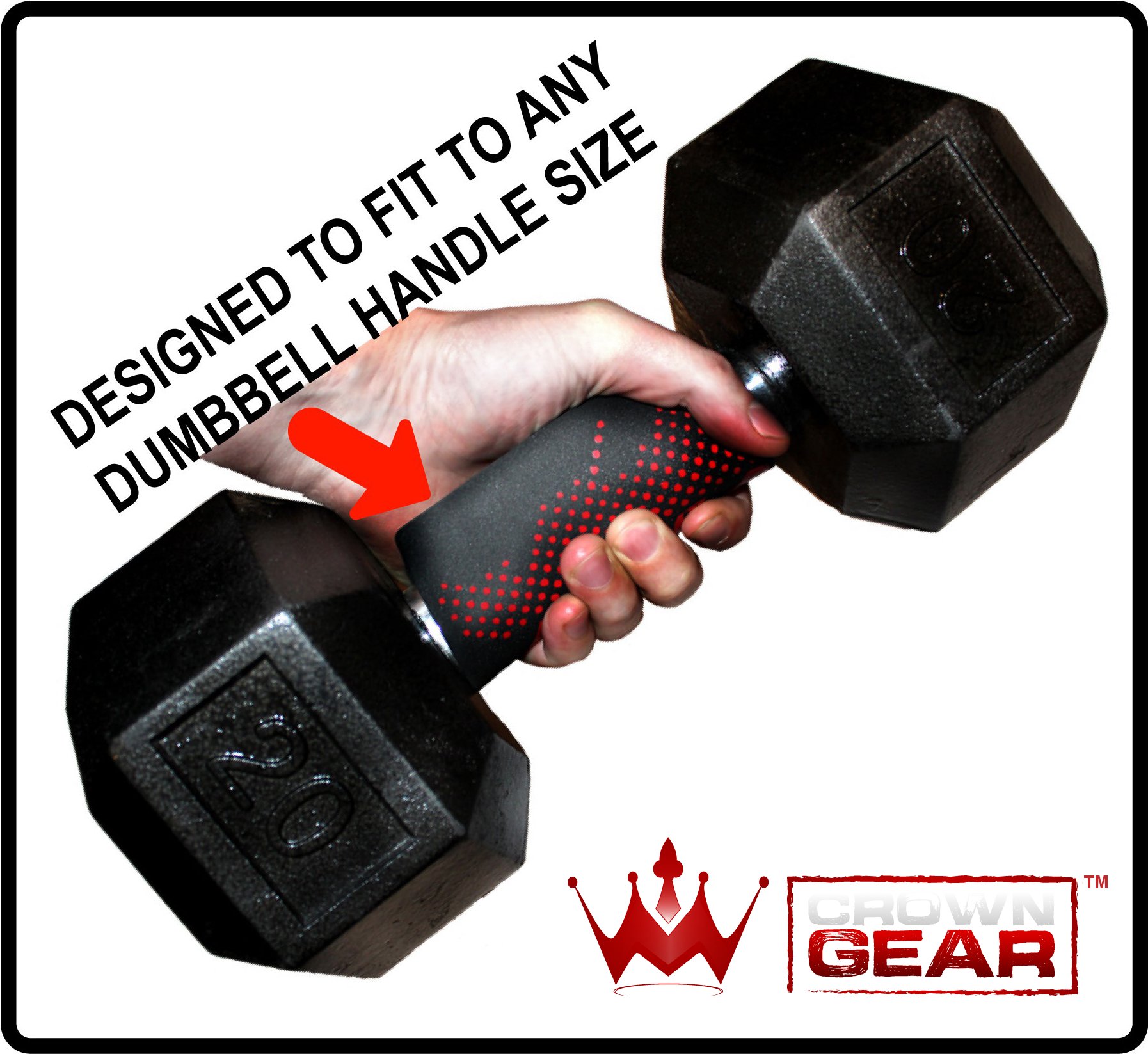 Crown Gear Torque Ergonomic Grip Pads Workout Weight Lifting Training Hand Protective Grip Pad