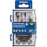 Dremel EZ727-01 EZ Lock Sanding & Grinding Rotary Tool Accessories Kit, 18-Piece Assorted Set - Perfect for Detail Sanding an