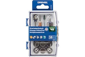 Dremel EZ727-01 EZ Lock Sanding & Grinding Rotary Tool Accessories Kit, 18-Piece Assorted Set - Perfect for Detail Sanding an