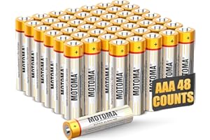 MOTOMA AAA Batteries 48 Pack 1.5V 720mAh Alkaline AAA Battery Long Lasting Power Triple AAA Batteries AAA Sizes for Household Electronic Devices