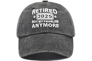 LAMCEPLU Retirement Gifts for Woman Men, Retirement Hats 2025, Cool Retired Gift - Adjustable Embroidery Baseball Cap