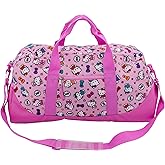 Hello Kitty Duffle Bag, 16” Travel Sleepover Bag for Girls, Weekender Bag, Pink Dance Bag