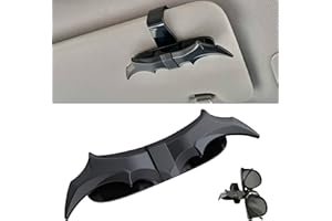 RANGUOWEN Bat Wing Shaped Sunglasses Holders for Car, Visor Accessories, Car Gadgets for Man Gifts