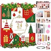 Erinde Makeup Advent Calendar 2025, 24 Days Christmas Gift Makeup Set for Teen Girls & Women, 2025 Xmas Holiday Countdown Calendar Beauty & Cosmetics Holiday Surprise Make Up Gift Kits for Women