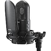 GODOX UMic10 Cardioid Condenser USB Microphone | Includes pop filter, shock mount and USB cables for streaming, recording and gaming