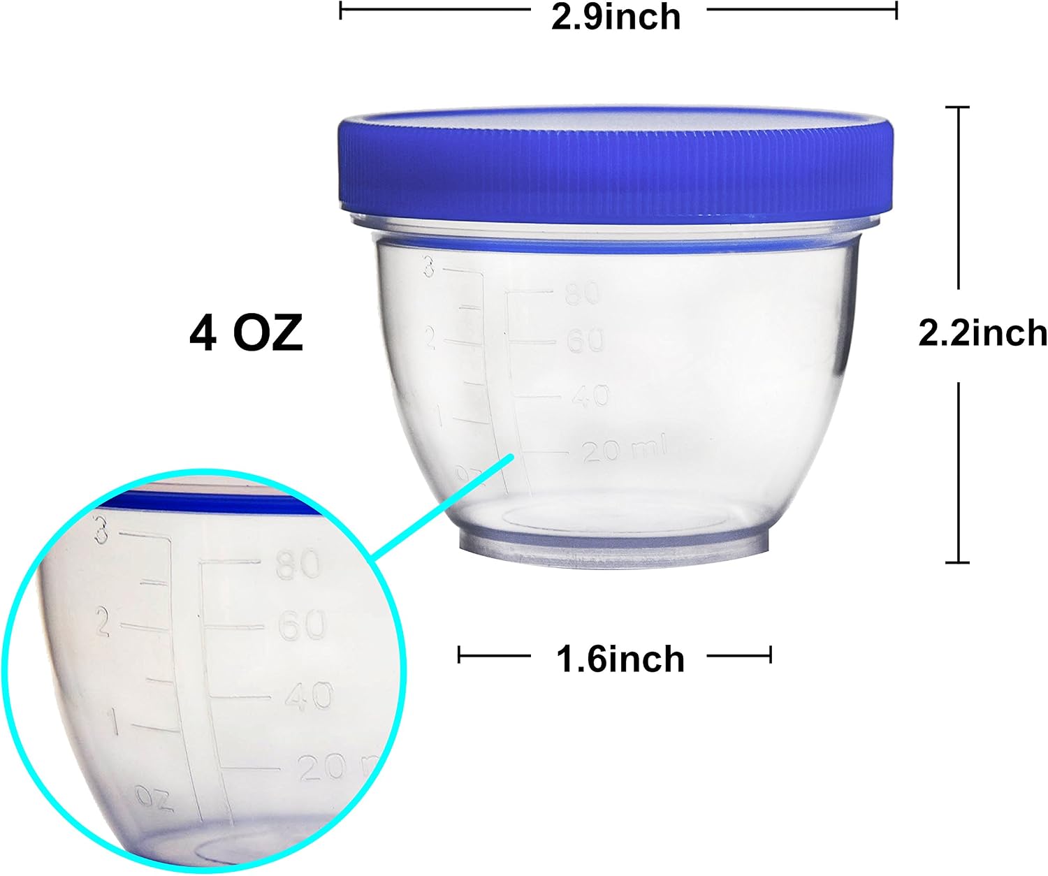 Youngever 18 Pack 120ML Baby Food Storage, Re-usable Baby Food Containers with Lids and Labels, 9 Assorted Colors - Image 4