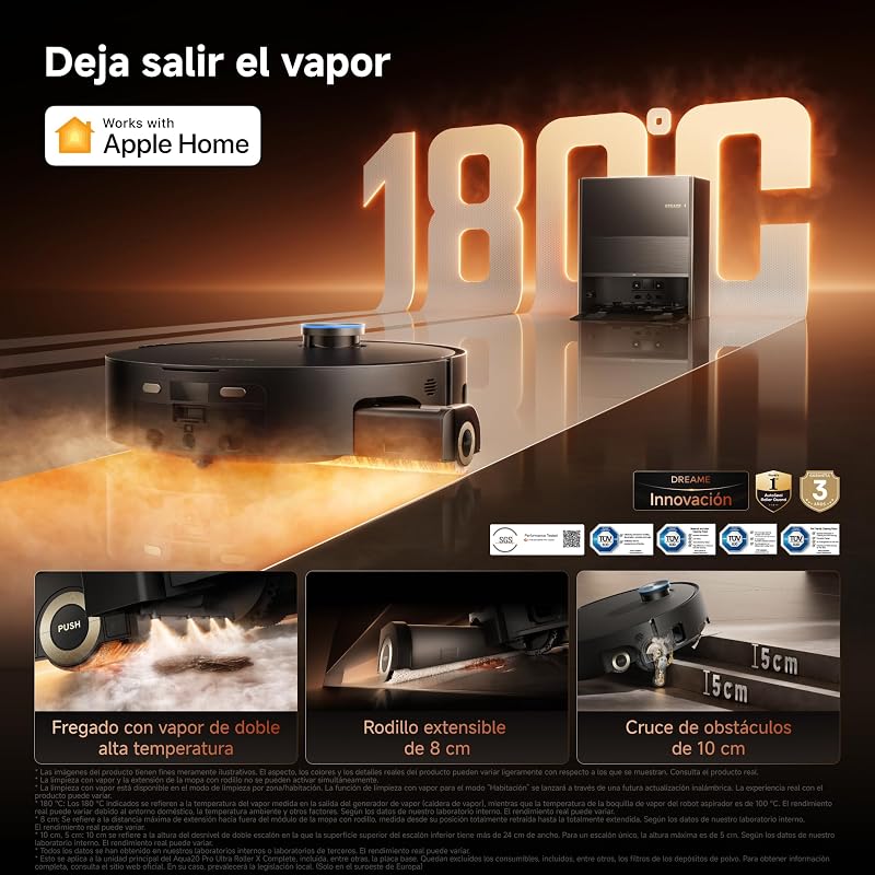 Aqua20 Pro Ultra Roller X Complete Robot Aspirador y Friegasuelos