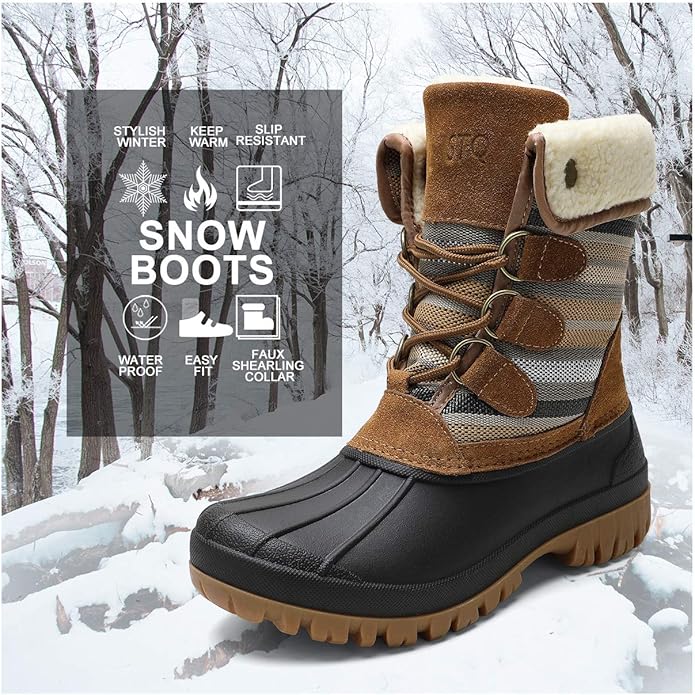 STQ Winter Boots Waterproof Weather