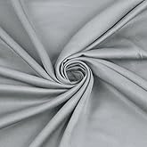 Homiest Light Gray 100% Rayon Derived from Bamboo Fabric, 1Yd x 56In | Thermo-Regulating Cooling Smooth, Machine Washable Shrink Resistant, For Clothing Bedding DIY Crafts, Pre-Cut Convenience