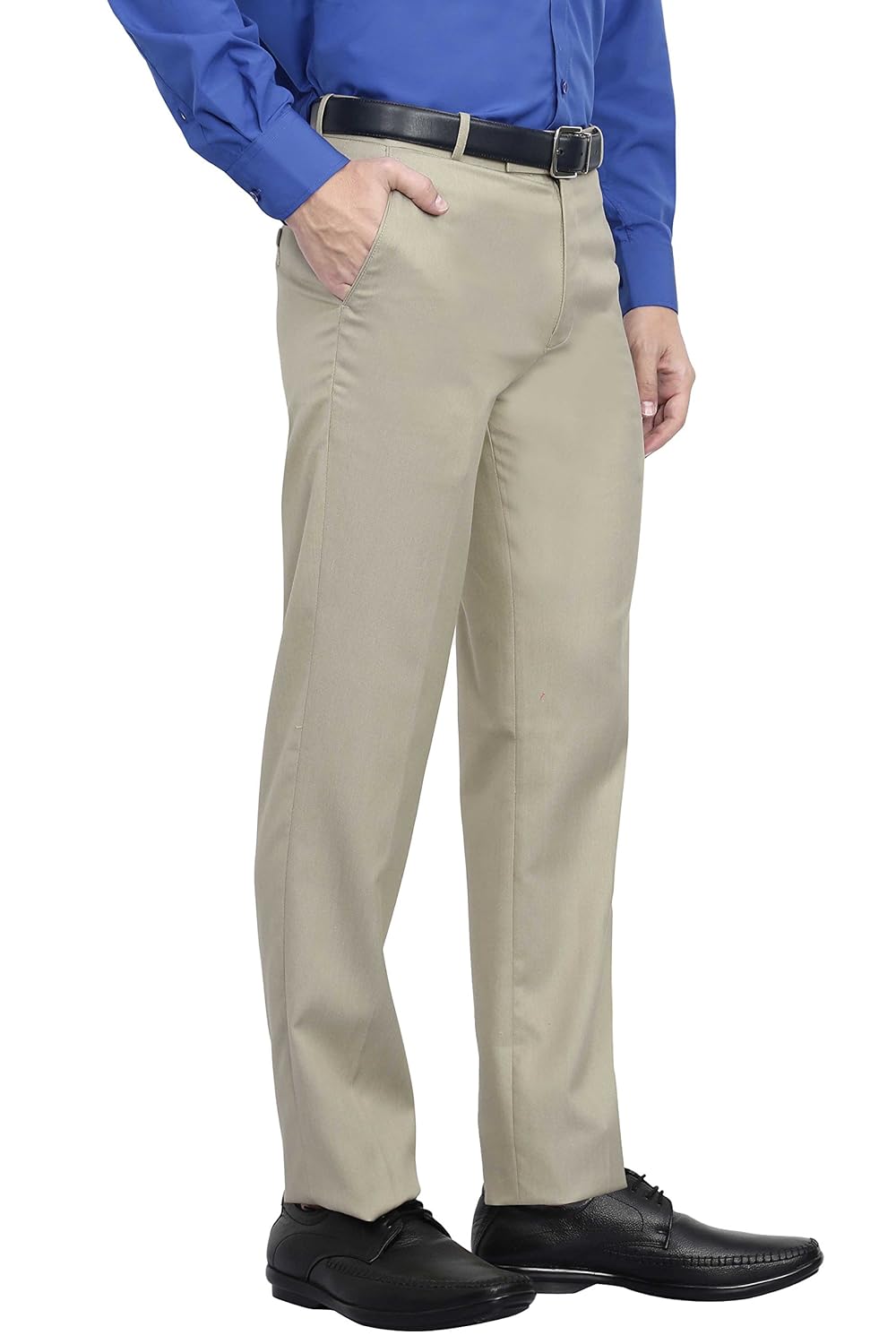 mchenry men's solid formal regular fit stretch(lycra) formal trousers