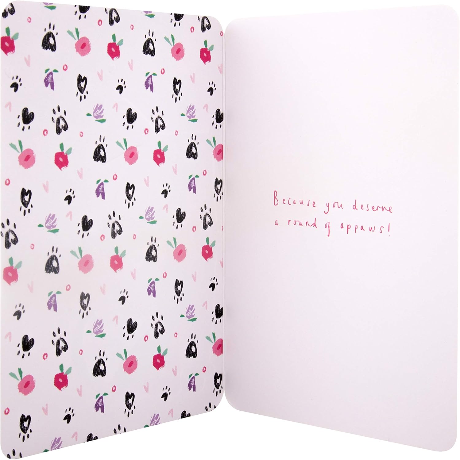 Hallmark Mothers Day Card from The Dog, Cute Black Dog Design, from The Pet, Black, Pink, White, Multicoloured, 17.3cm by 11.9cm - Image 5