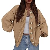 PRETTYGARDEN Women's 2026 Winter Cardigan Sweaters Trendy Chunky Knit Long Sleeve Button Up Casual Warm Fall Jackets Coats