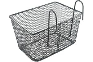 CashMuch Scooter And Ebike Front Handlebar Metal Mesh Basket For Storage On Kids And Folding Bikes