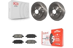 Transit Auto Rear Disc Brake Rotors And Semi-Metallic Pads Kit Replacement For Nissan Murano INFINITI Pathfinder QX60 Q50 FX3