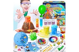 UNGLINGA 50+ Science Lab Experiments Kit for Kids, STEM Activities Educational Scientist Toys Gifts for Boys Girls Chemistry 
