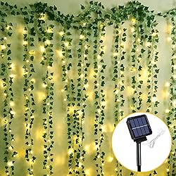 Solar Vine String Lights, 66Ft 200 Led Outdoor