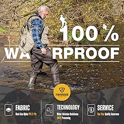 FISHINGSIR Fishing Waders for Men with Boots Womens
