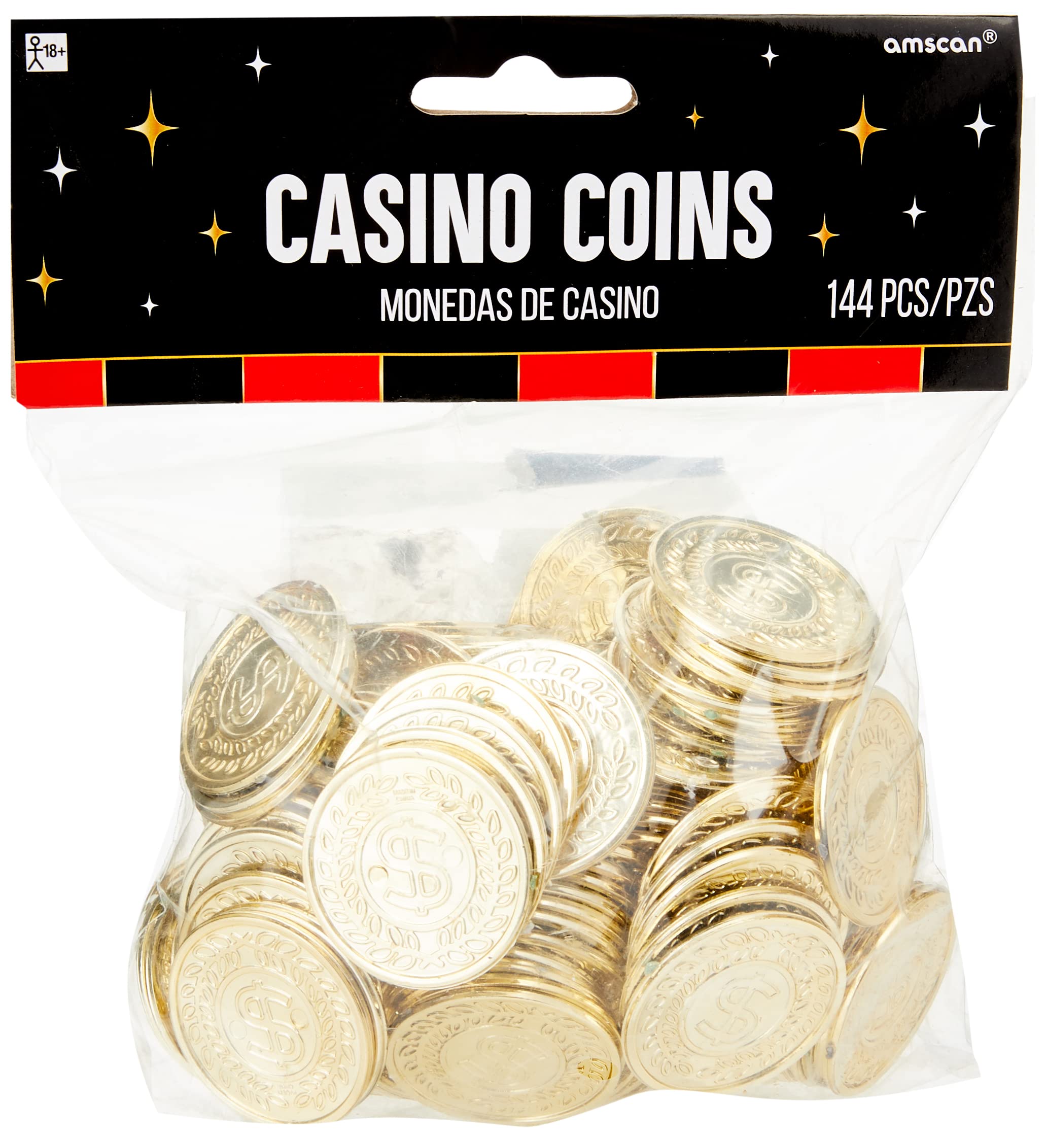 amscan 255572 - Casino Gold Coins (144 pc)