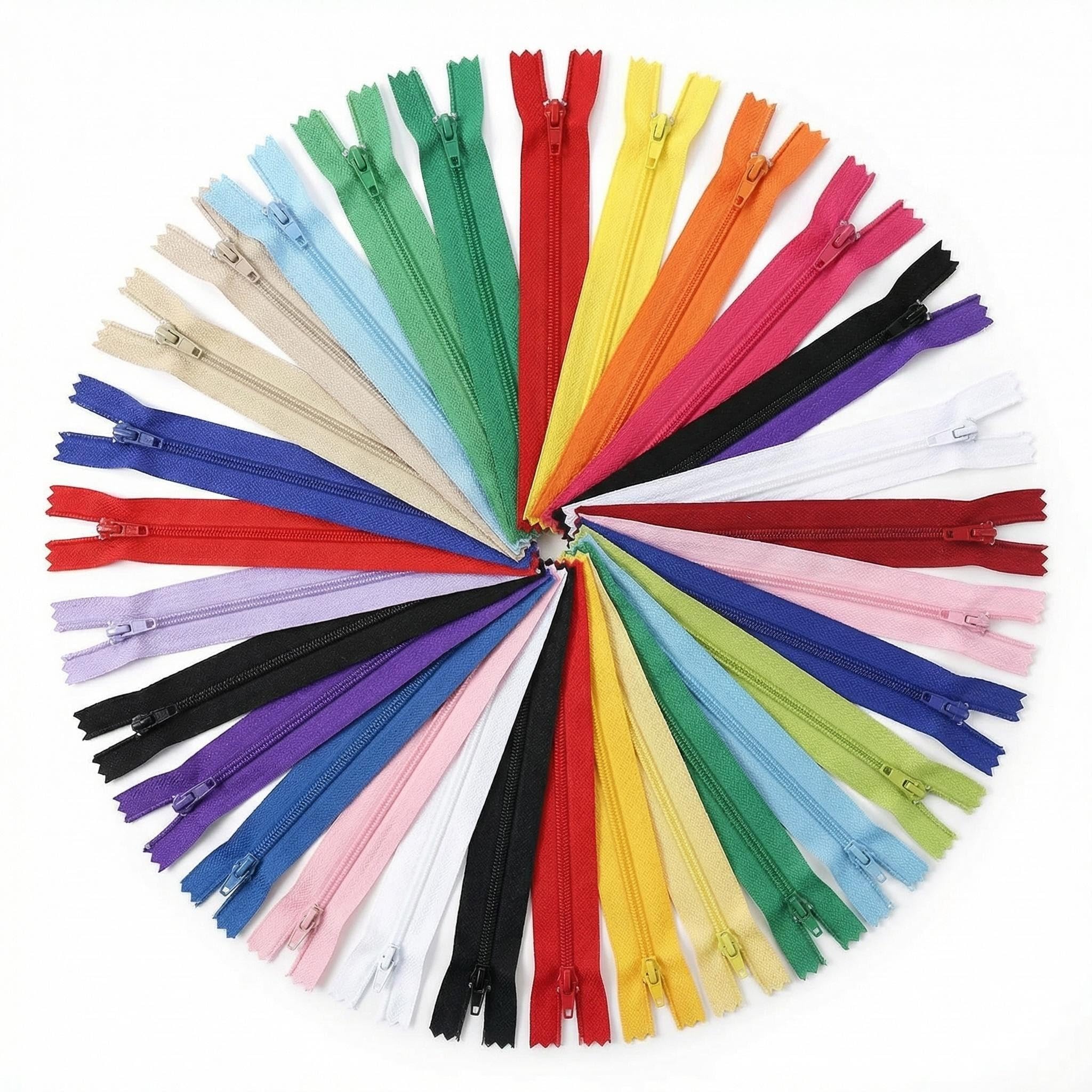 WKXFJJWZC 40Pcs Mix 60cm (23.6 Inch) Nylon Coil Zippers Tailor Sewer Craft Crafter's &FGDQRS (20 Color)