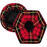 Scottish Tam o' Shanter Hat for Men - Acrylic Wool Flat Bonnet Kilt Cap in Various Tartans