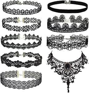 Manfnee Choker, halsband, PU-leder, punk, gothic, emo, halsketting voor dames en heren, verstelbaar, Leer