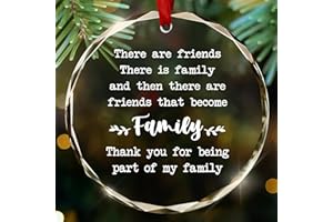 AXIARA Friend Gifts for Women, Men, Christmas Ornaments - Christmas, Friend Birthday Gifts for Women, BFF, Bestie Gifts, Unique Friends Gift Ideas - Christmas Tree Decoration Glass Ornament